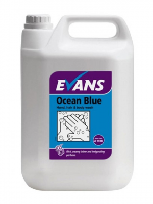 Evans Ocean Blue Soap & Shower Gel - 5 litres